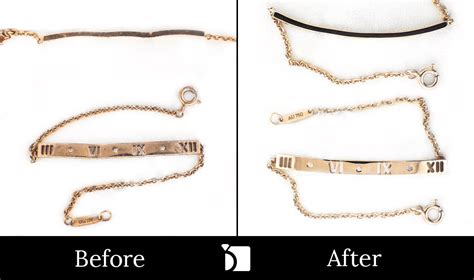 Michael Young bracelet repair before/after .